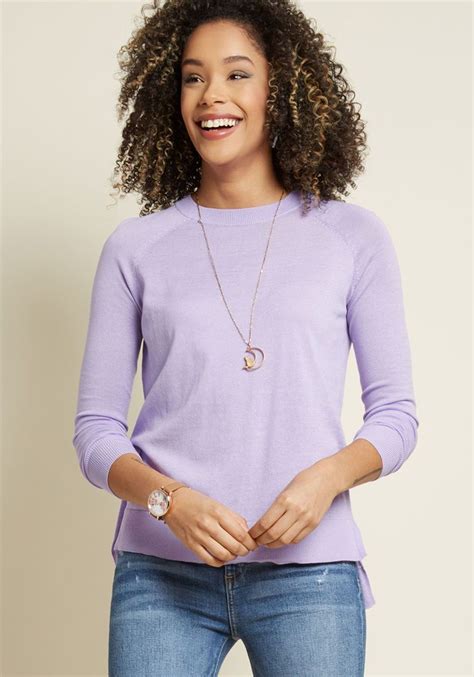 Living Breezy Sweater In Lavender Lavender Sweater Purple Sweater