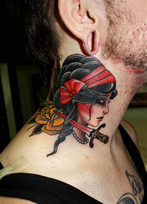 69 Most Attractive Neck Tattoo Designs Mens Craze
