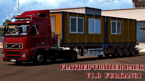 Flatbed Trailers Pack V10 Ets2 Mods Euro Truck Simulator 2 Mods