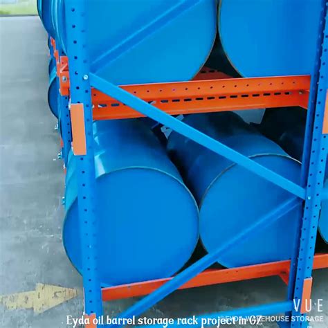 Eyda Guangzhou Racking Project Outdoor Durable Heavy Duty Lubricant Barrel Oil Drum Storage Rack