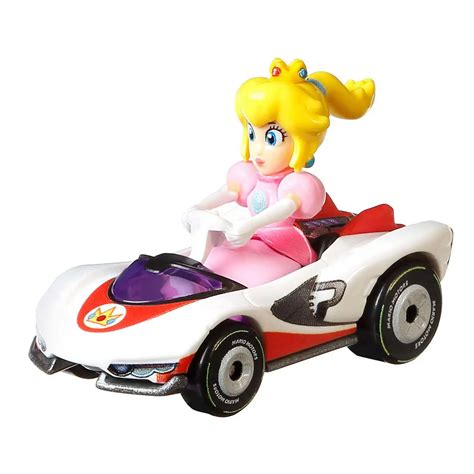 Hot Wheels Mario Kart P Wing Princess Peach 164 Diecast Car Loose Mattel Toys Toywiz