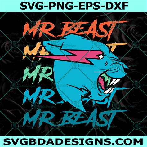 Mr Beast Logo Svg Beast Head Svg Instant Download Svgbdadesigns