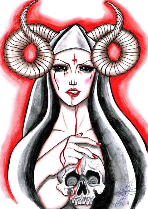 Satanic Nun By Biancagoesenrage On Deviantart
