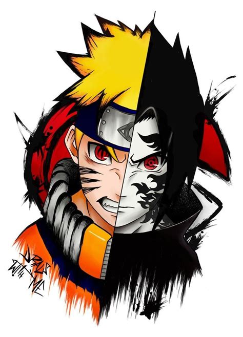 Otaku Anime Anime Naruto Naruto Vs Sasuke Naruto Uzumaki Art