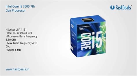 Intel Core I5 7600 7th Gen Processor Fastdeals