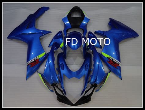 Motorcycle Blue Black Injection Abs Plastics Fairing Kit For Suzuki K11