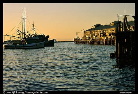 Picturephoto Fishermans Wharf At Sunset Monterey California Usa