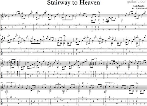 It is the most requested and most played song on fm radio stations in the united states, despite never having been. Sheet nhạc - Hợp Âm Stairway to Heaven | GuitarFc.com