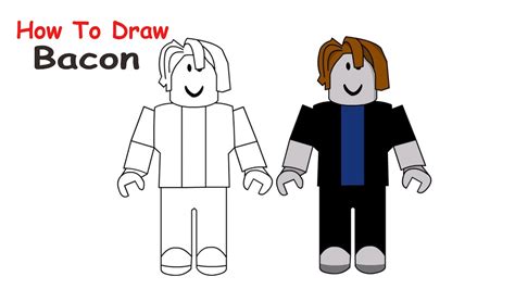 How To Draw Bacon Step By Step Roblox Drawing YouTube