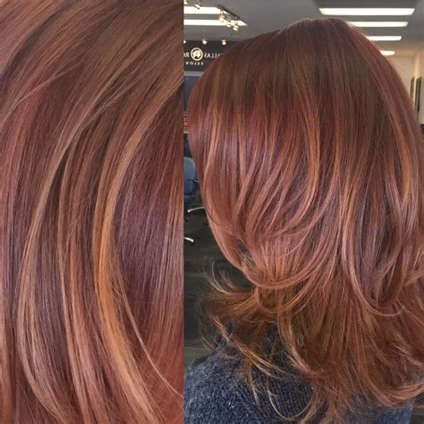 red hair with highlights