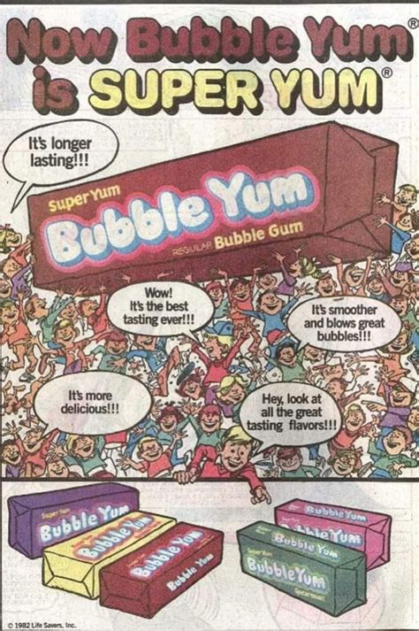 Pin By Shawn Pack On Ads Of Yesteryear In 2020 Bubble Yum Vintage