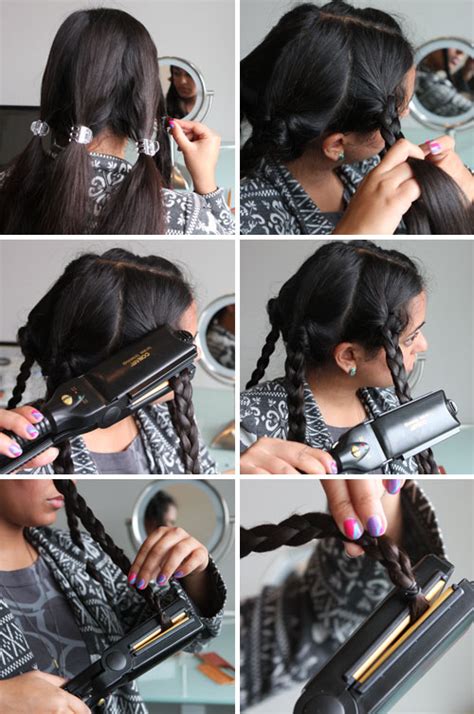 Getting a wavy hair for some comes natural, for others it can be achieved by a few products and for some, it's nearly impossible to even get a hair that is not straight. Beauty Hack! Flat Iron Your Braids to Make Waves | Brit + Co