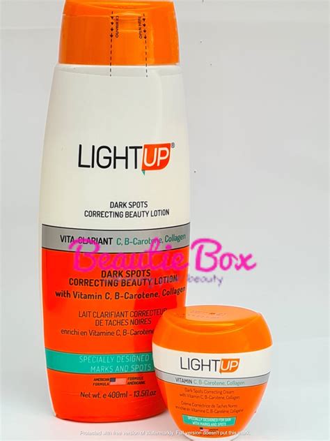 Light Up Dark Spot Correcting Cream And Body Lotion Beautie Box