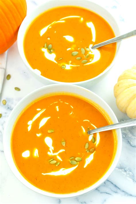 Creamy Roasted Pumpkin Soup A Licious Recipe Healthy Soup