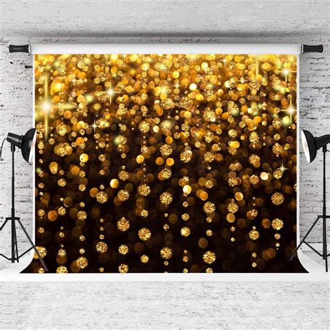Buy Emdspr 7x5ft Gold Glitter Backdrop Black Gold Abstract Bokeh Sequin