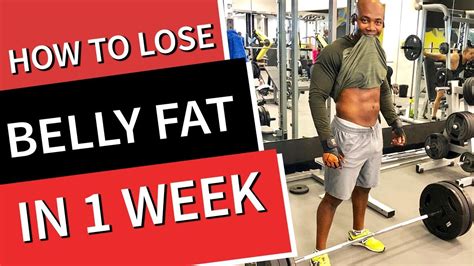 Here're few tips for the best way to lose belly. How To Lose Belly Fat in 1 WEEK - YouTube