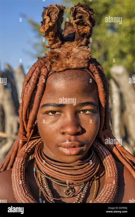 Angola 24th July 2016 Young Himba Girlhimba Women Wear Incredibly
