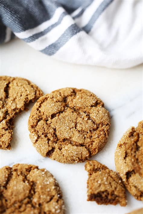 Chewy Ginger Molasses Cookies Two Raspberries Recipe Chewy Ginger