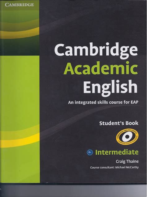 Cambridge Academic English Students Book Intermediate Pdf