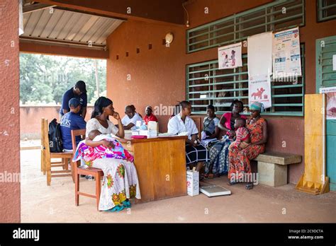 Patients Attend A Malaria Prevention And Treatment Clinic At A Health Center In Kouroussa