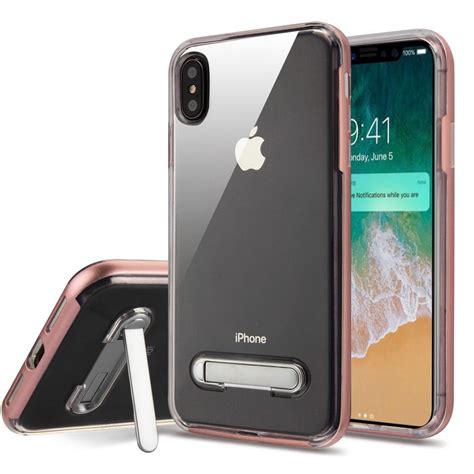 Crystal Bumper M Stand Iphone Xs Max 65 Case Rose Gold Mobile