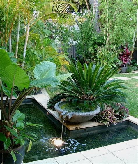 Lovely Tropical Garden Design Ideas Magzhouse Fountains Backyard