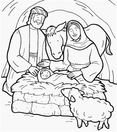 Wij hebben toffe baby kleurplaten voor als er een baby is geboren! Dibujos Cristianos para colorear: Nacimiento de Jesus ...