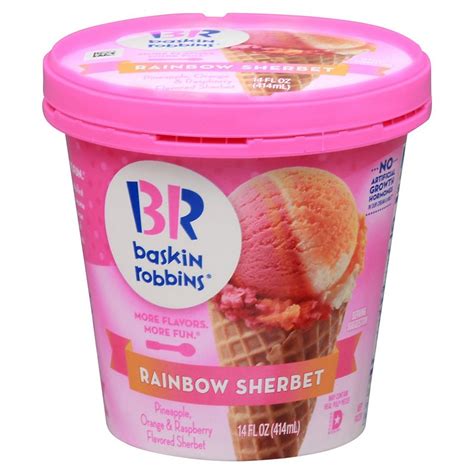 Baskin Robbins Rainbow Sherbet Shop Ice Cream And Treats At H E B