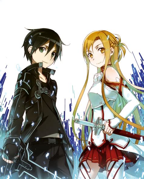Asuna And Kirito Sword Art Online Drawn By Bunbun Danbooru