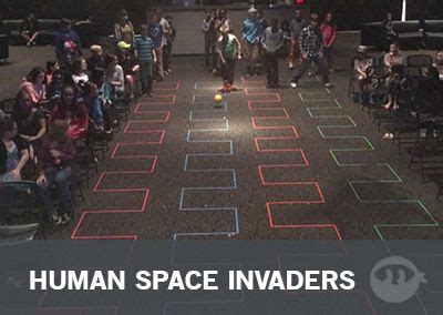 In the event you do have come indoors or under shelter, here are some rainy day games or indoor games that will keep. Image result for church space invaders | Youth group games ...