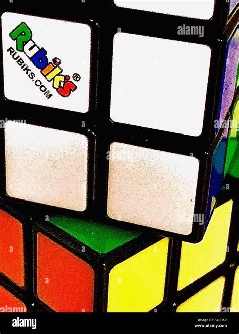 2 Rubiks Cubes Solved And Stacked Stock Photo Alamy