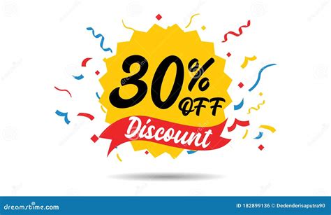 Sale Discount Icons Special Offer Price Signs 30 Percent Off