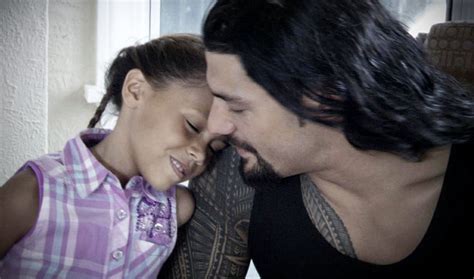 Joe Anoai Roman Reigns His Daughter Joelle Shooting A Commercial For The Ad Council Promoting