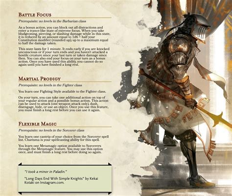 Micro Class Feats Barbarian Fighter And Sorcerer Unearthedarcana