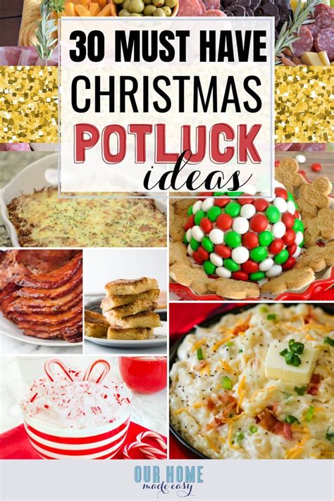 A christmas potluck is a great opportunity to come together with loved ones and sample one another's tasty holiday creations. 30 Must Have Christmas Potluck Ideas | Potluck recipes, Christmas potluck, Easy christmas dinner