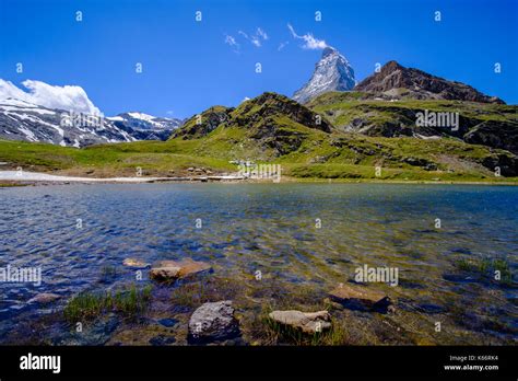 The East And North Face Of The Matterhorn Monte Cervino Seen Across