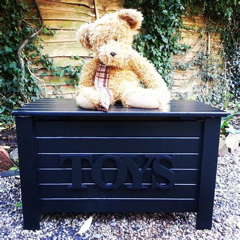 Black Toys Toy Box Handmade Toybox Unique Items By Happy Hopes Flickr