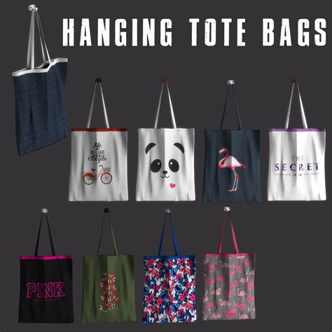 Hanging Tote Bags Sims 4 The Sims 4 Packs Sims 4 Custom Content