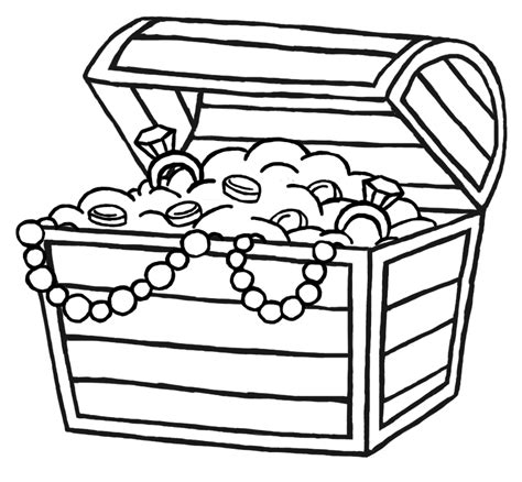 Pirate Treasure Chest Drawing Free Download On Clipartmag