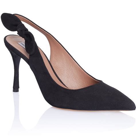 Tabitha Simmons Millie Slingback Pump In Black Suede — Ufo No More