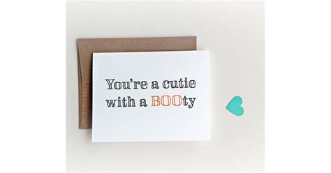 Youre A Cutie With A Booty 5 Halloween Cards For Your Significant