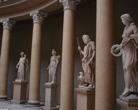 Greek Mythology Art Wallpaper Group Of People In Front Of Pillar