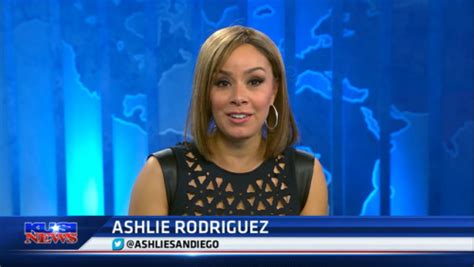Leather Dress News Reporter Saturday Night In San Diego With Ashlie Rodriguez