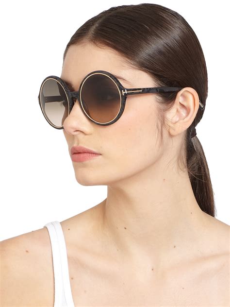 Women's sunglasses └ women's sunglasses & accessories └ women's accessories └ women └ clothes, shoes & accessories all categories antiques art baby books, comics & magazines business, office & industrial cameras & photography cars, motorcycles & vehicles clothes. Lyst - Tom Ford Carrie 59mm Round Sunglasses in Black