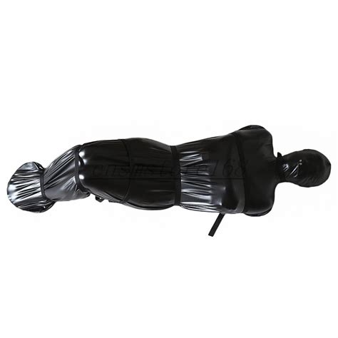 Black Full Body Bondage Zip Mummy Sack Sleeping Bag Costume Restraint Kit Slave Ebay