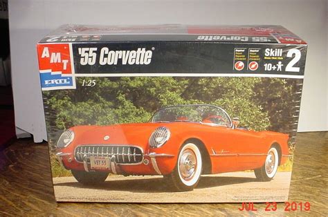 Factory 1955 Chevrolet Corvette Amt 125 Model Kit 6210 For Sale Online