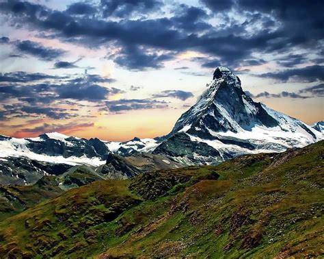This View Of The Matterhorn In The Swiss Alps Straddles The Main