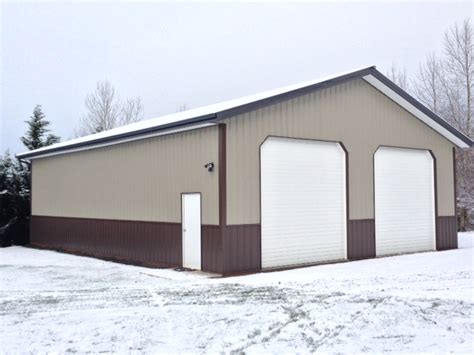 My wife wanted something simple that we could if you want it to completely cover your overhead door trim, you'll have to measure from the top of that. Placement of Overhead Doors - Hansen Buildings