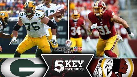 Packers Vs Redskins Five Key Matchups
