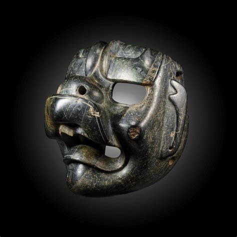 Important Authenticated Pre Columbian Olmec Jaguar Mask Mar Minerva Gallery In Fl
